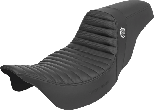SADDLEMEN Pro Series SDC Performance Seat for FL 2008-2023 with Carbon Fiber and Gripper Features