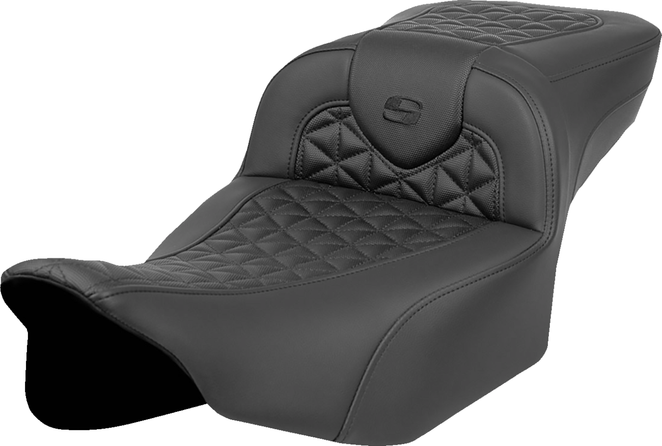 SADDLEMEN RoadSofa™ Tri Gripper Seat Extended Reach for Harley FLH/FLT 2023-2024 - Part #823-07-21100