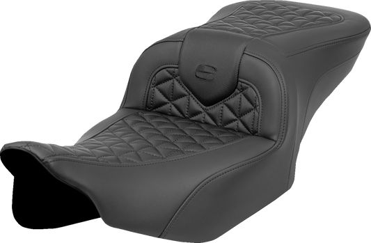 SADDLEMEN RoadSofa™ Tri Gripper Seat for FLH/FLT 2023-2024, Part Number 823-07-21000