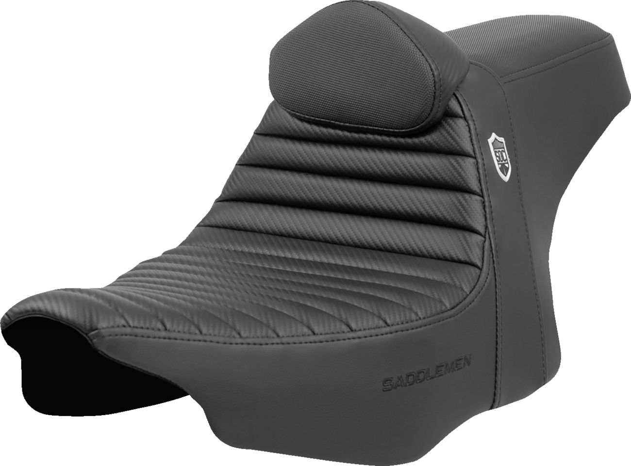 Saddlemmen Pro Series SDC Performance Seat with Backrest for FLH/FLT 2023-2024 – Tuck-n-Roll Design