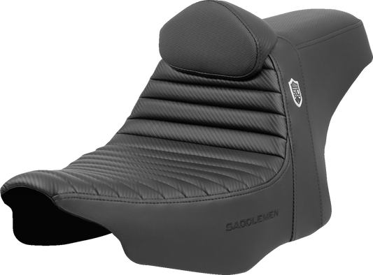 Saddlemmen Pro Series SDC Performance Seat with Backrest for FLH/FLT 2023-2024 – Tuck-n-Roll Design