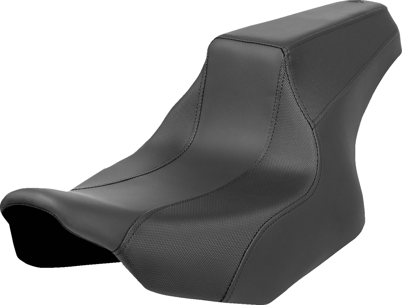 SADDLEMEN FXR Division Signature Series Seat - Black with Perforated Inserts for FLH/FLT 2023-2024 | Part No. FD82307