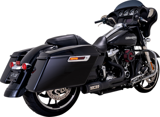 Vance & Hines 47321-22 2-into-1 High Output PCX™ Exhaust System - Black for Touring Motorcycles