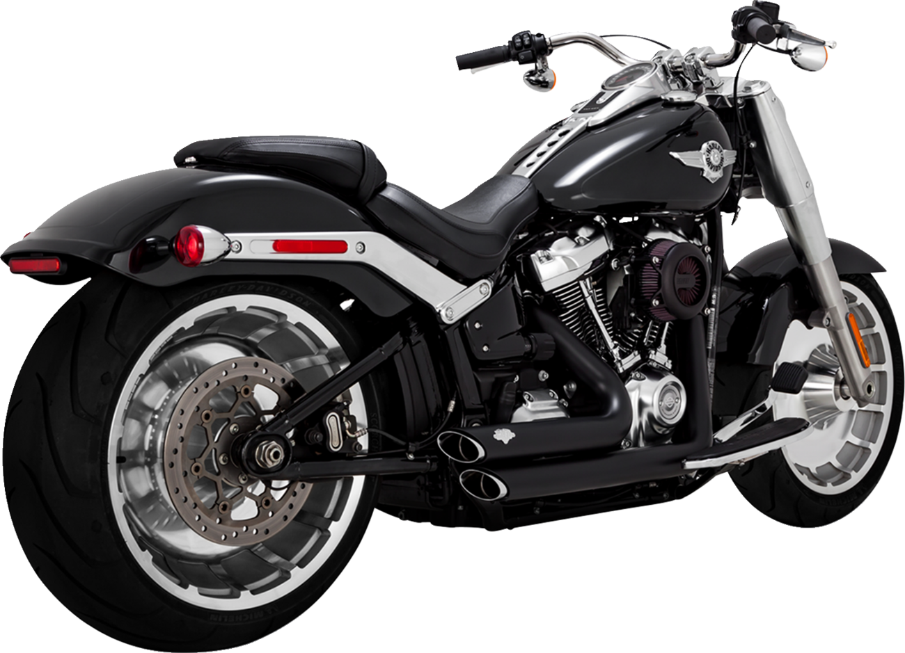 Vance & Hines Shortshots Staggered Exhaust System with PCX™ Technology - Black, Part #47335-22