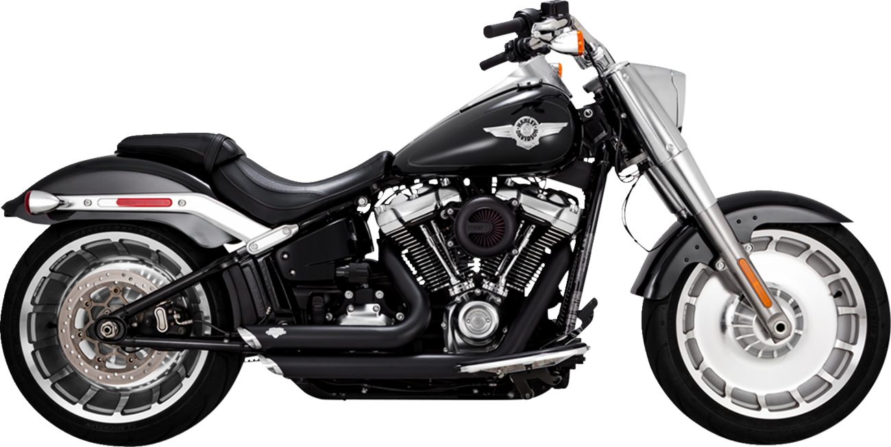 Vance & Hines Shortshots Staggered Exhaust System with PCX™ Technology - Black, Part #47335-22
