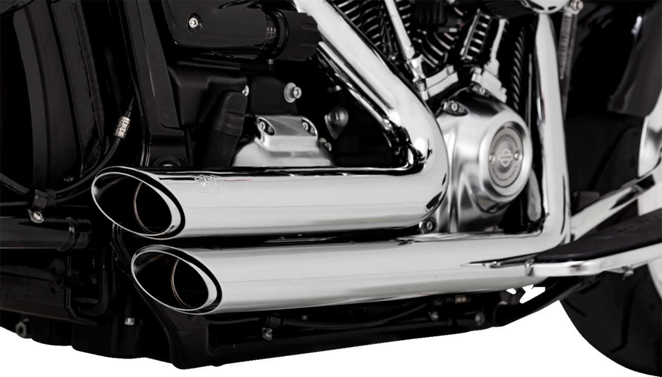 Vance & Hines Shortshots Staggered Exhaust System with PCX™ Technology - Chrome (Part #17335-22)