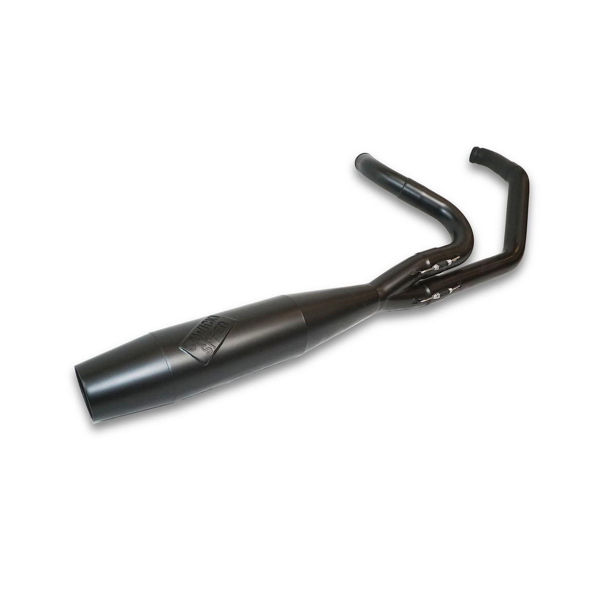 Sawicki 930-02607 M8 Touring Mid-Length Cannon Black Exhaust Headers