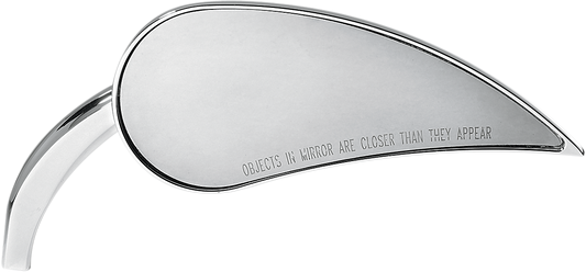 ARLEN NESS Mirror - Rad III - Side View - Teardrop - Chrome - Right 13-091