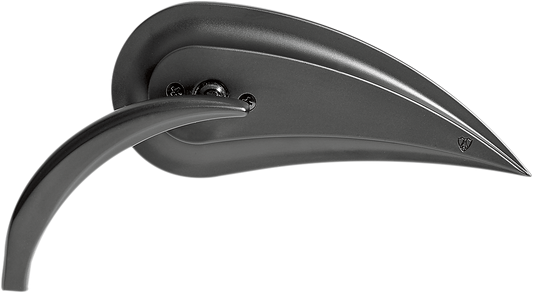 ARLEN NESS Mirror - Rad III - Side View - Teardrop - Black - Left 13-092