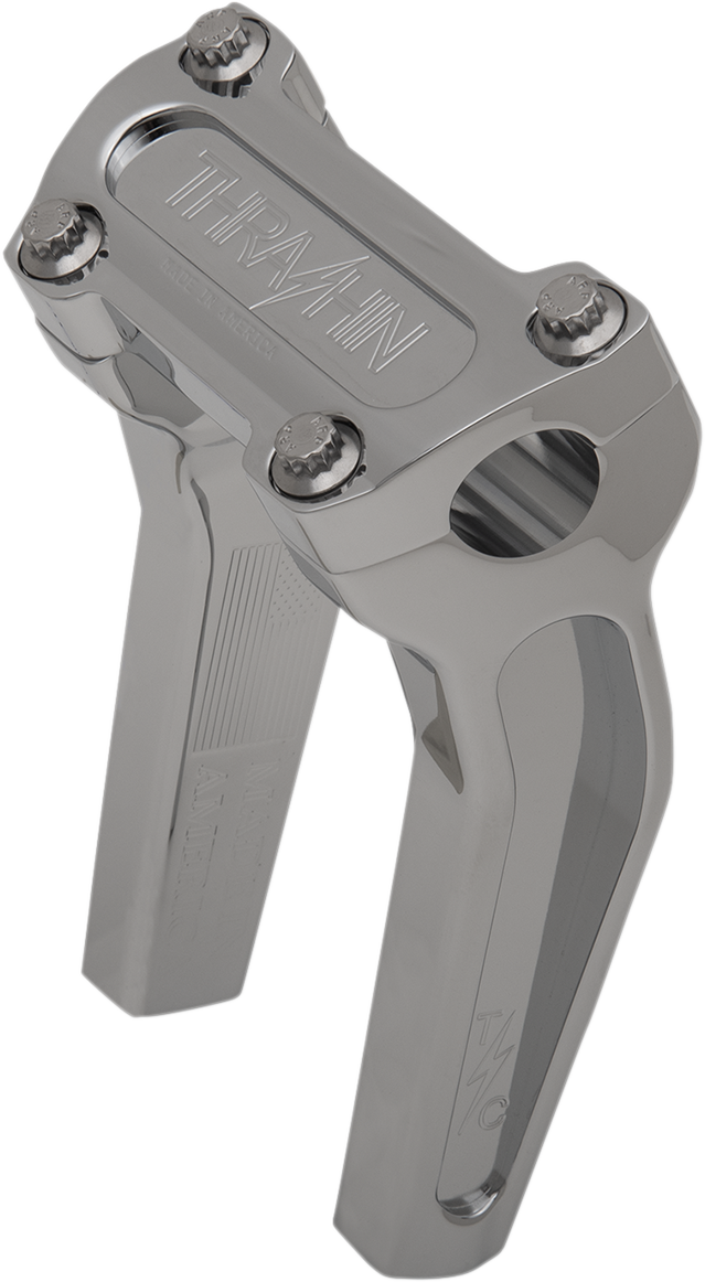 THRASHIN SUPPLY CO. Handlebar Risers - Pull Back - 6-1/2" - Chrome TSC-6525-3
