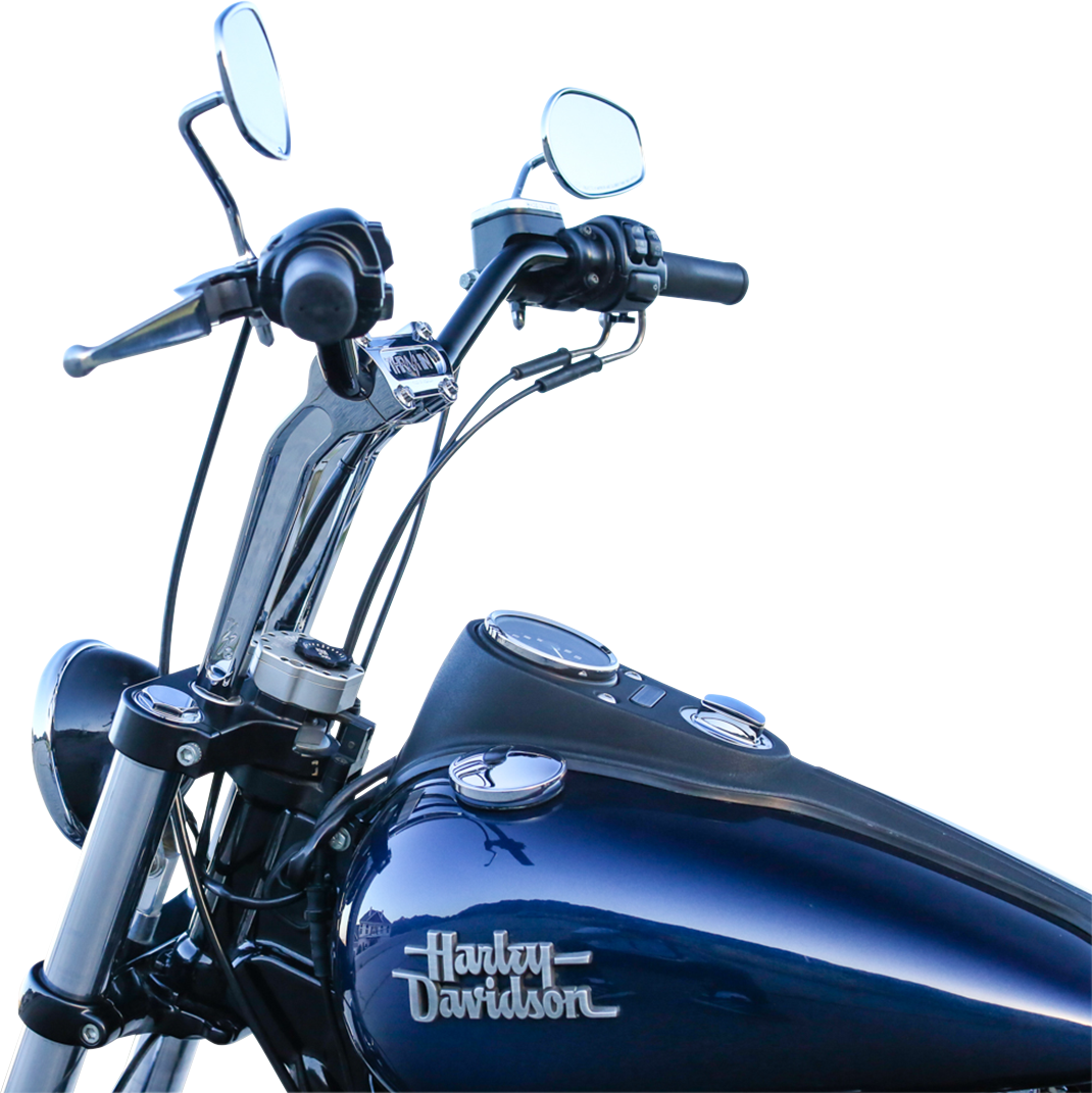 THRASHIN SUPPLY CO. Handlebar Risers - Pull Back - 9-1/2" - Chrome TSC-9525-3