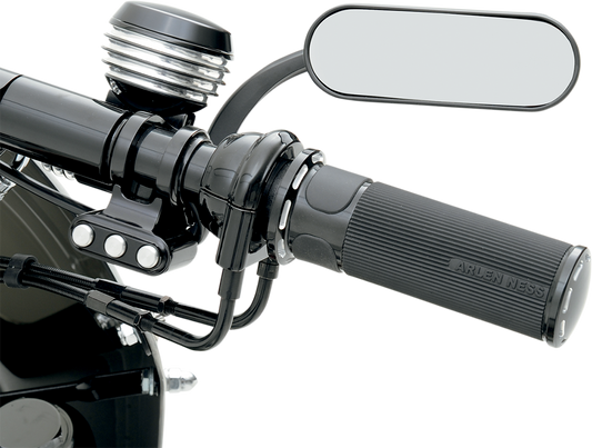 ARLEN NESS Mirror - Micro - Mini - Side View - Oval - Black - Right 13-413