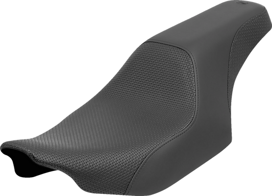 SADDLEMEN Profiler™ Basketweave Motorcycle Seat for FLT/FLH 2023-2024 - Part 823-07-147