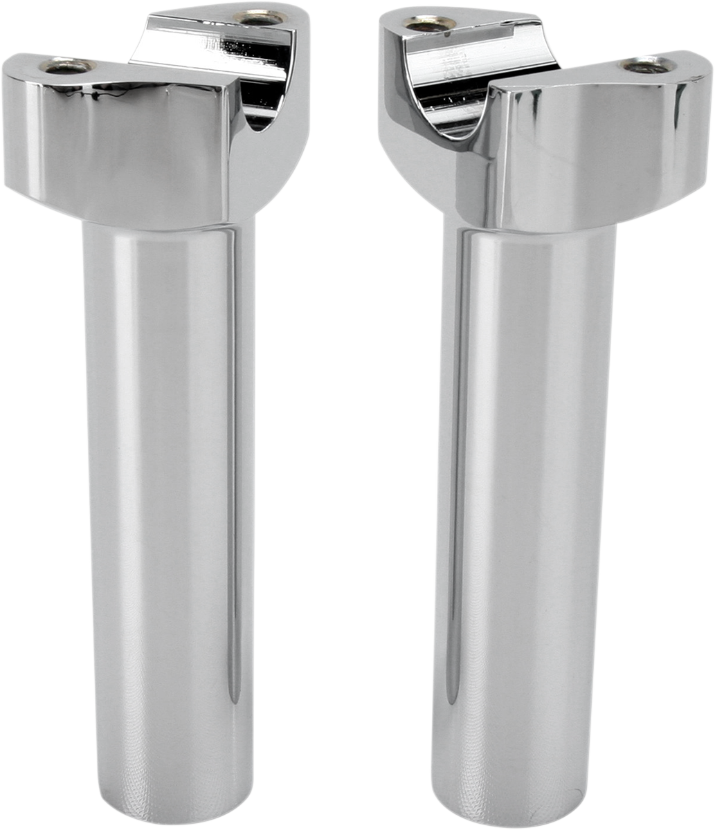 DRAG SPECIALTIES Forged Aluminum Handlebar Risers - Straight - 5-1/2" - Chrome 241003