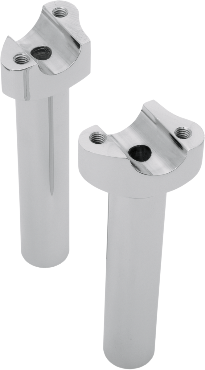 DRAG SPECIALTIES Forged Aluminum Handlebar Risers - Straight - 6-1/2" - Chrome 241004