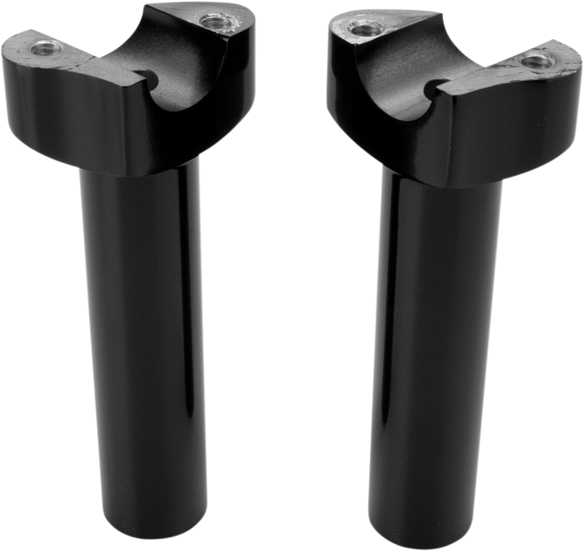 DRAG SPECIALTIES Forged Aluminum Handlebar Risers - Straight - 5-1/2" - Black 241613