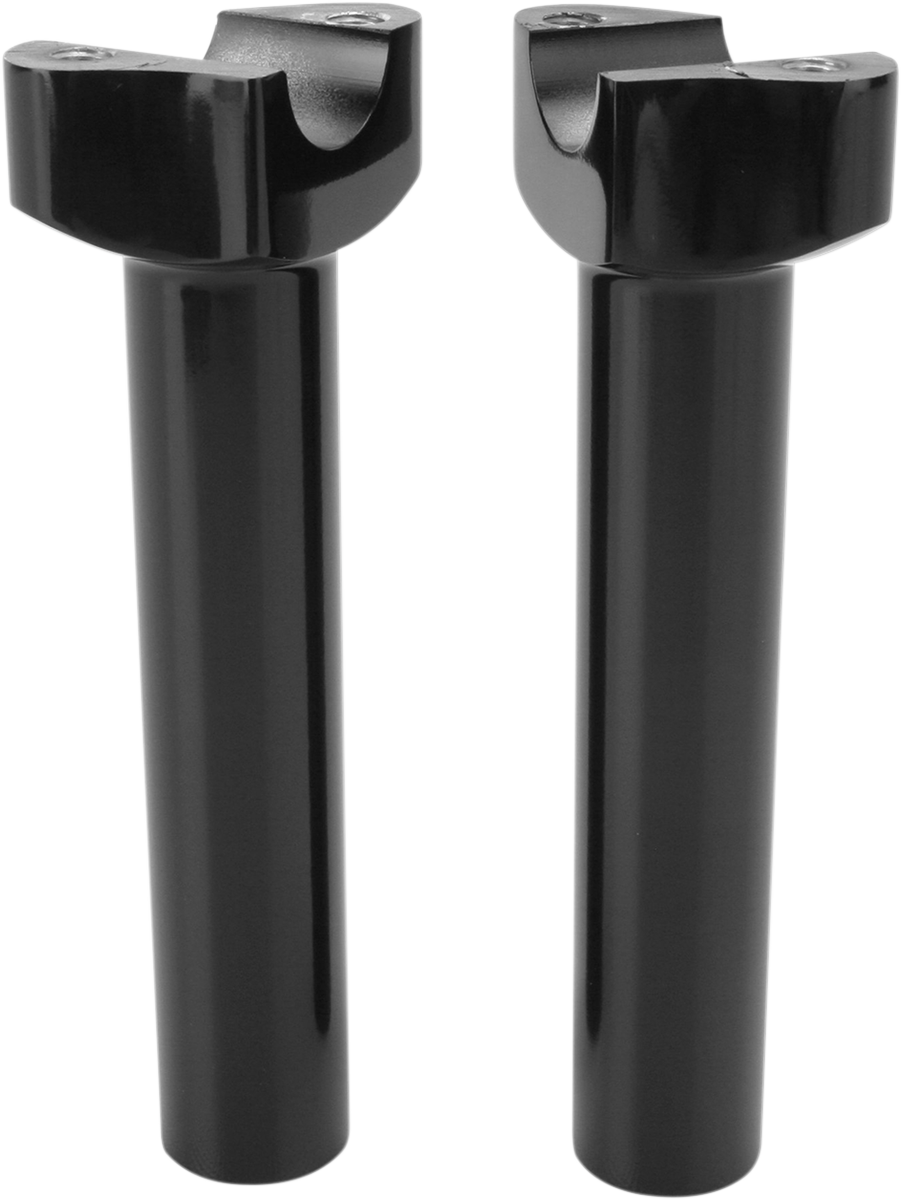 DRAG SPECIALTIES Forged Aluminum Handlebar Risers - Straight - 6-1/2" - Black 241614