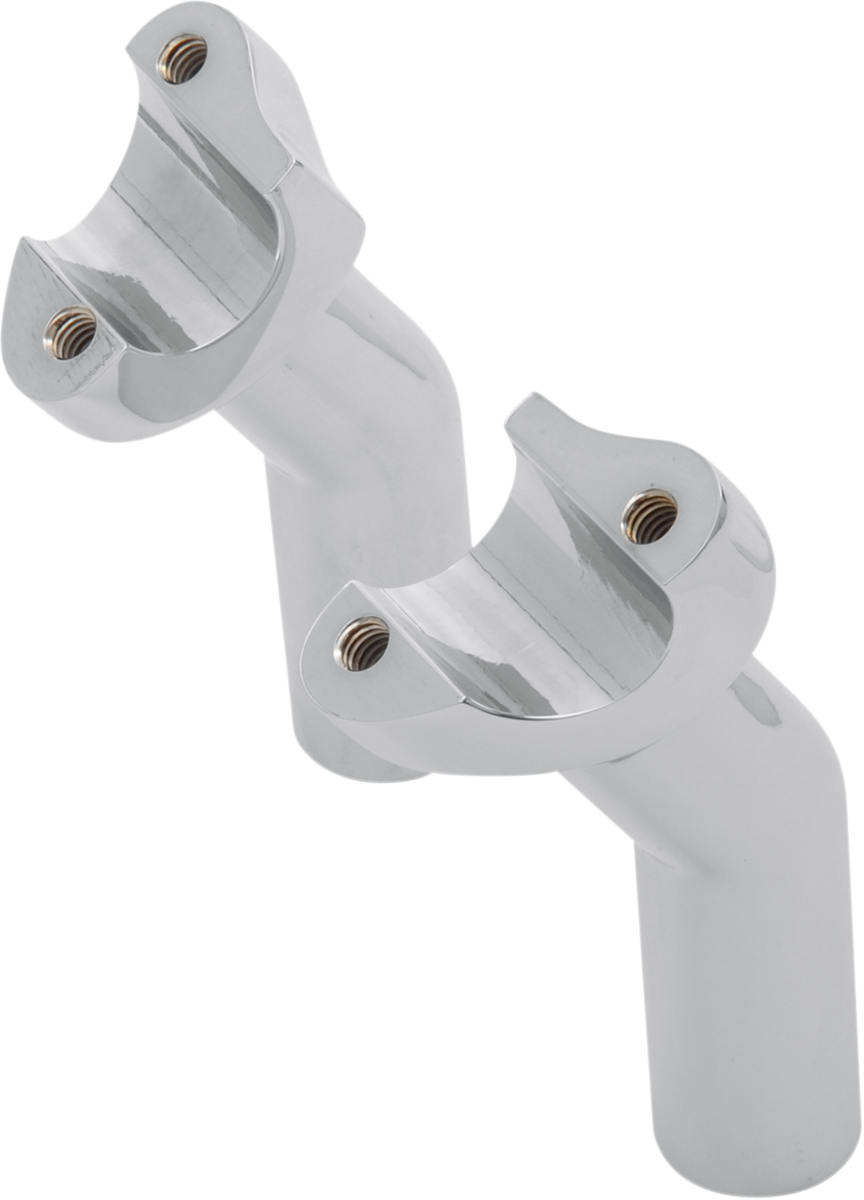 DRAG SPECIALTIES Forged Aluminum Handlebar Risers - Pullback - 4-1/2" - Chrome 241601