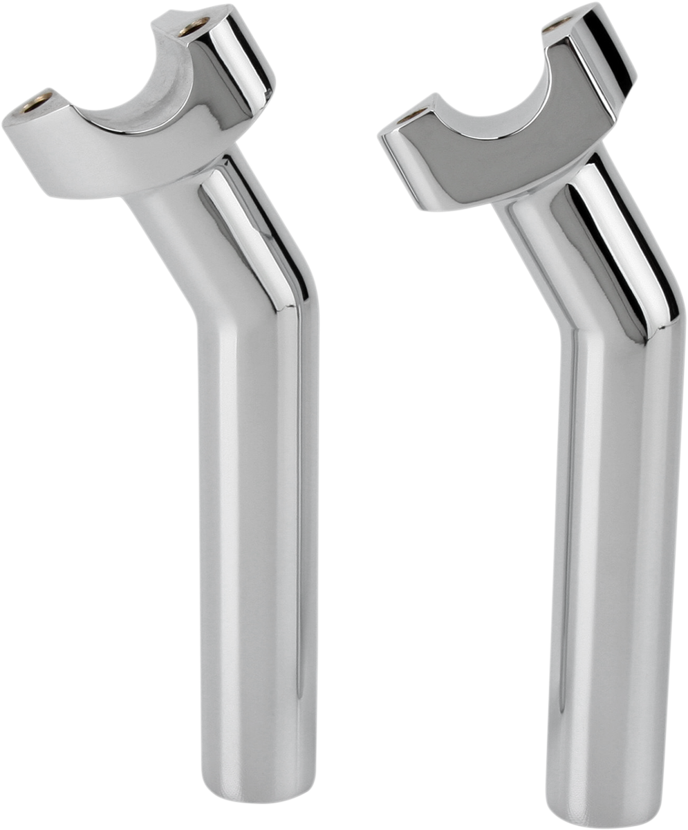 DRAG SPECIALTIES Forged Aluminum Handlebar Risers - Pullback - 6-1/2" - Chrome 241603