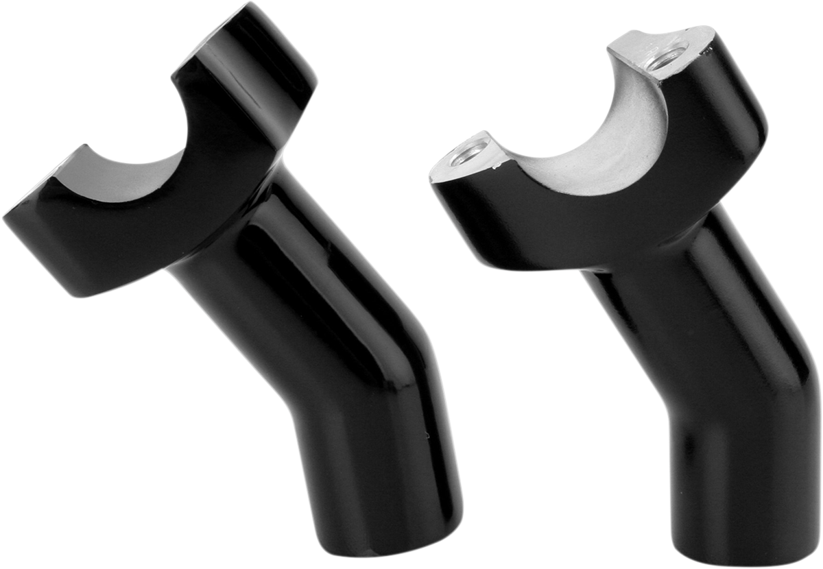 DRAG SPECIALTIES Forged Aluminum Handlebar Risers - Pullback - 3-1/2" - Black 241605