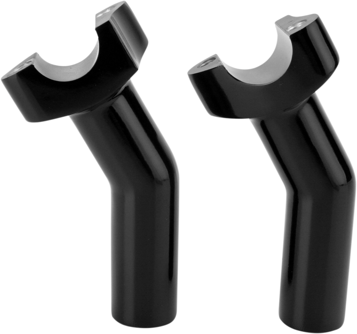 DRAG SPECIALTIES Forged Aluminum Handlebar Risers - Pullback - 4-1/2" - Black 241606