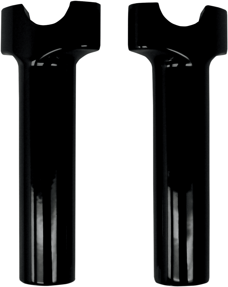 DRAG SPECIALTIES Buffalo Billet Aluminum Handlebar Risers - 6" - Black 0602-0521