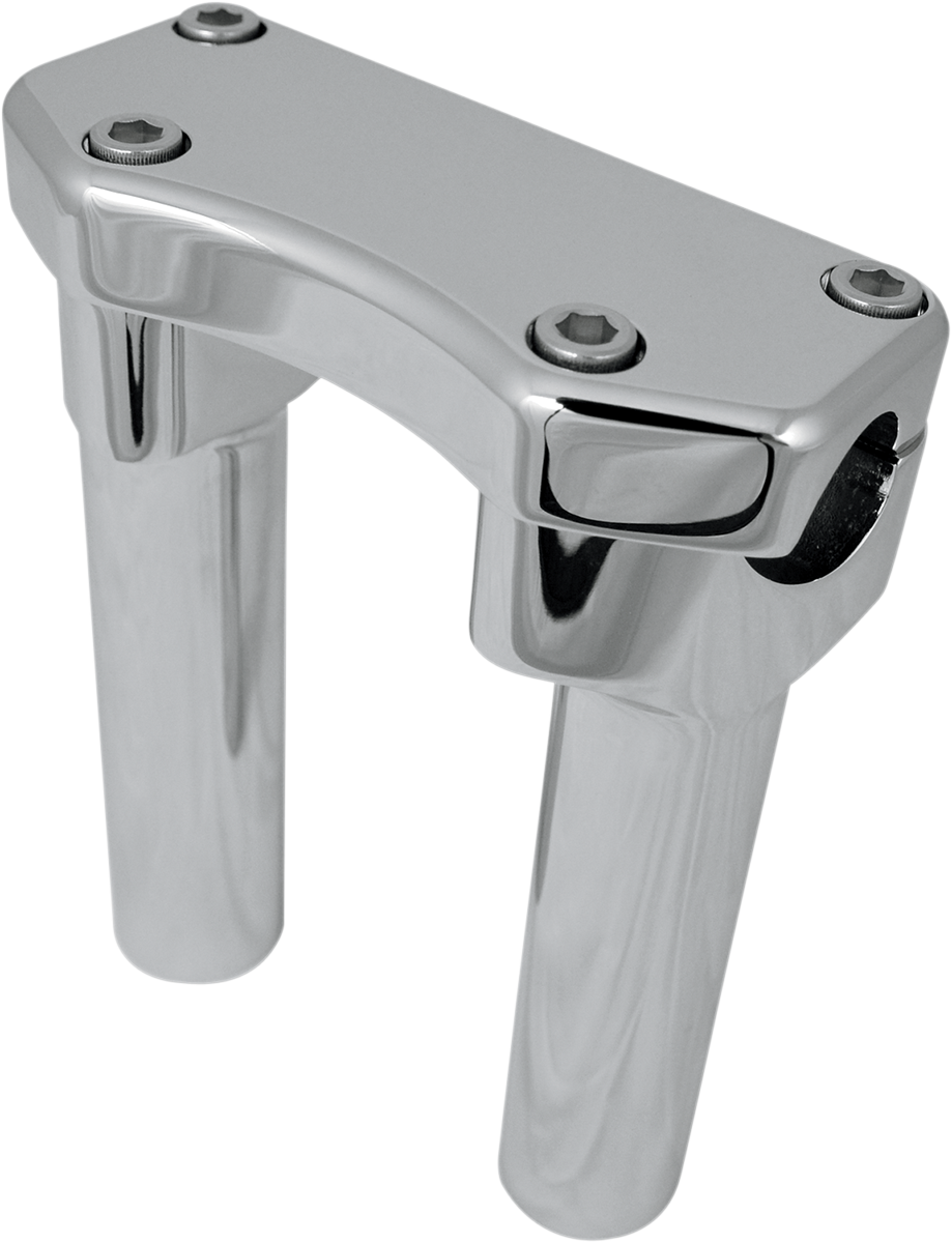 DRAG SPECIALTIES Handlebar Riser & Top Clamp Kit - 6" - Buffalo - Chrome 0602-0592
