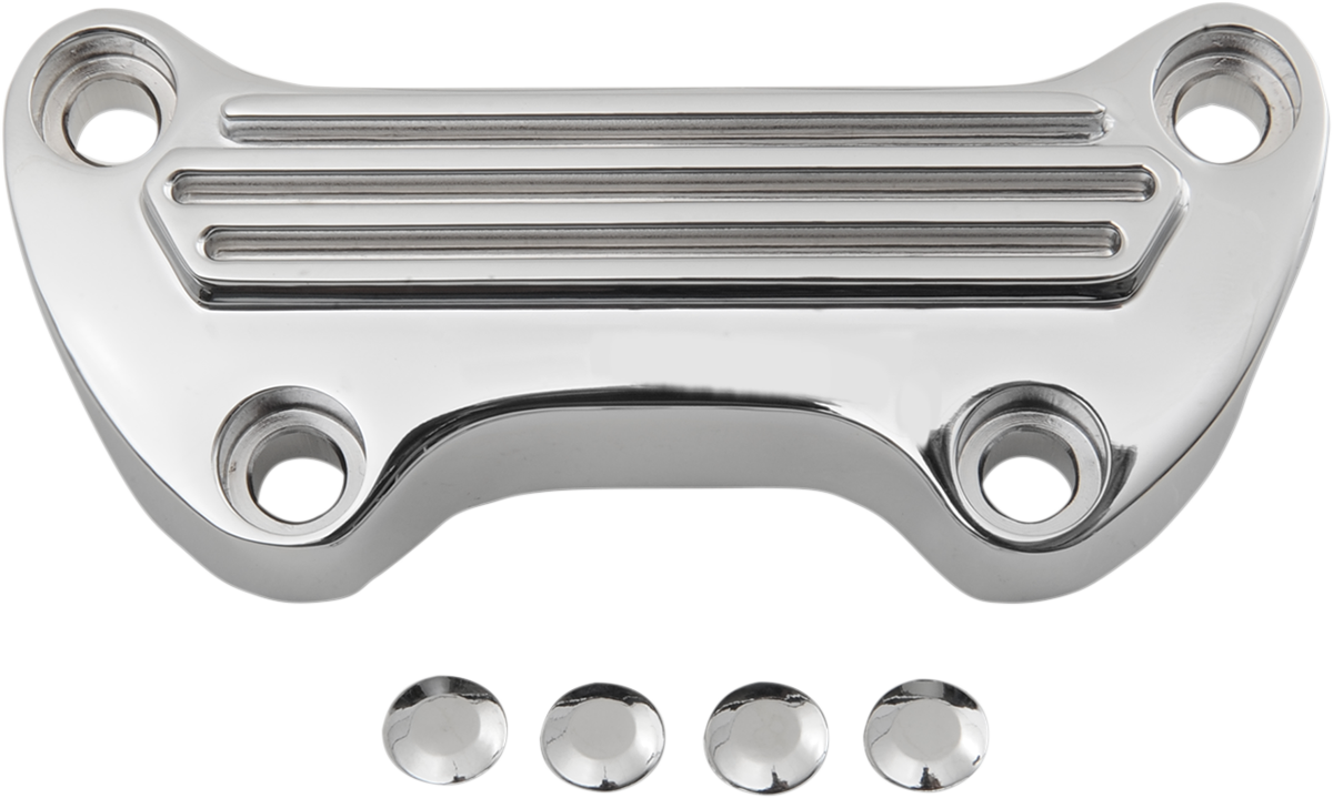 DRAG SPECIALTIES Handlebar Clamp - Finned 03-0106