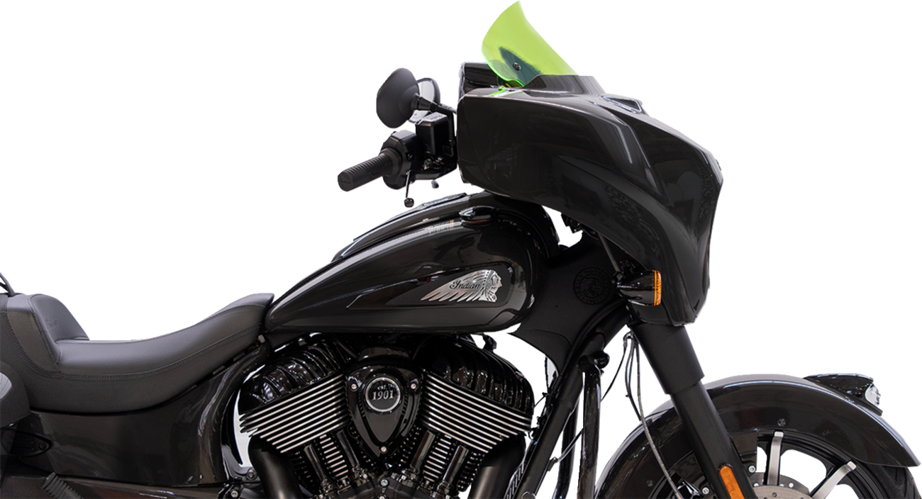KLOCK WERKS Kolor Flare™ Windshield - 10" - Green Ice KWW-04-0634