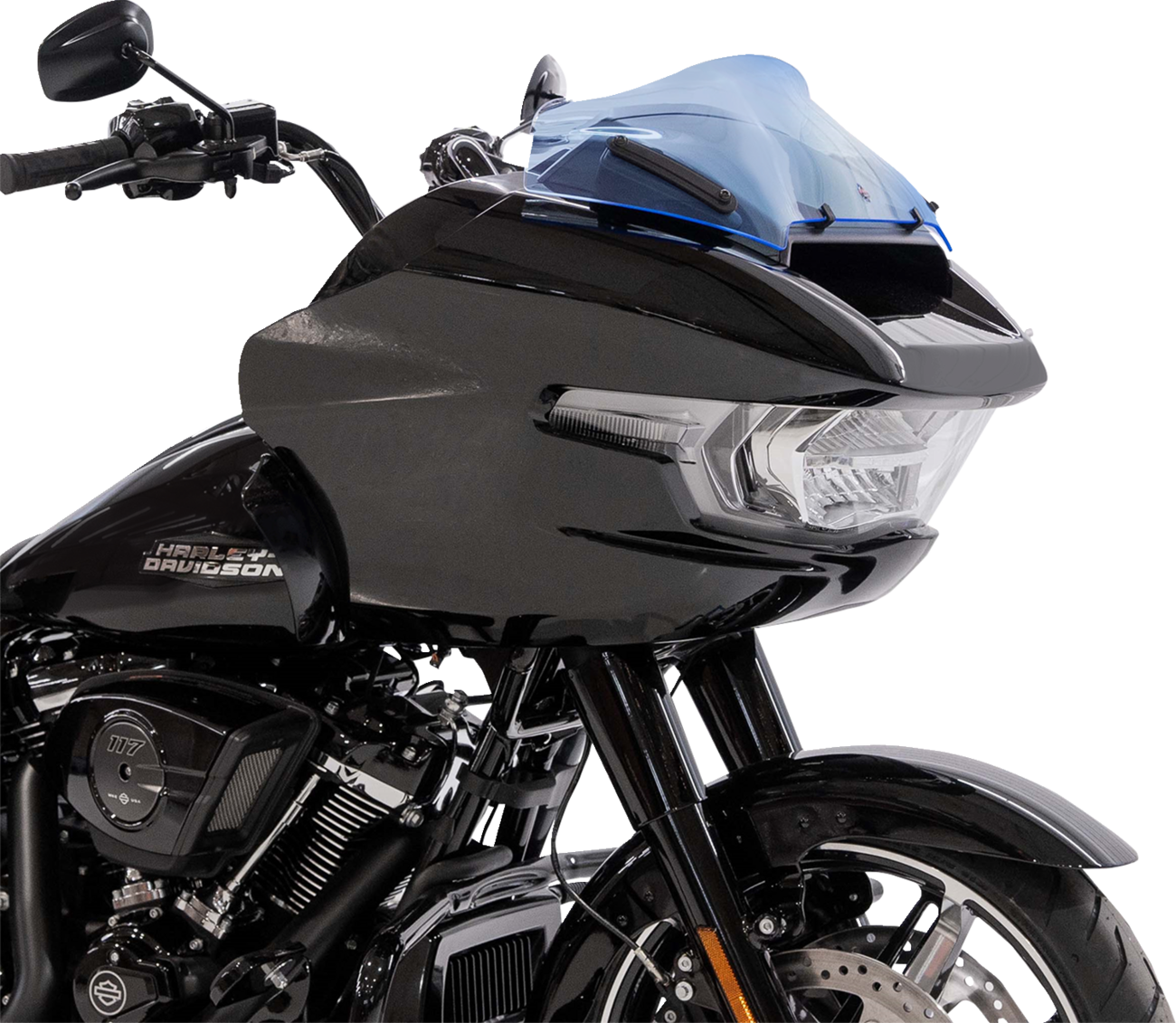 KLOCK WERKS Kolor Flare™ Sport Windshield - 8" - Blue Ice KWW-01-0754