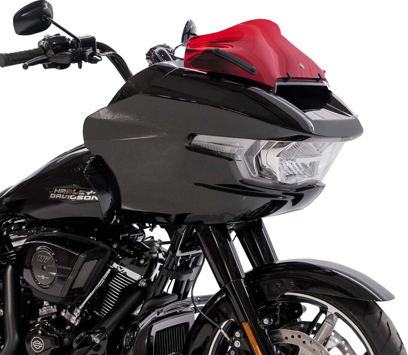KLOCK WERKS Kolor Flare™ Sport Windshield - 8" - Red - FLTRX KWW-01-0755