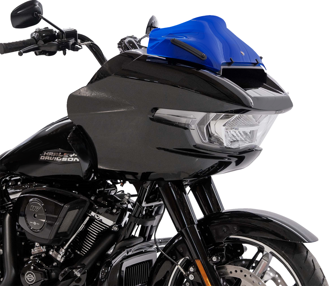 KLOCK WERKS Kolor Flare™ Sport Windshield - 8" - Blue - FLTRX KWW-01-0759