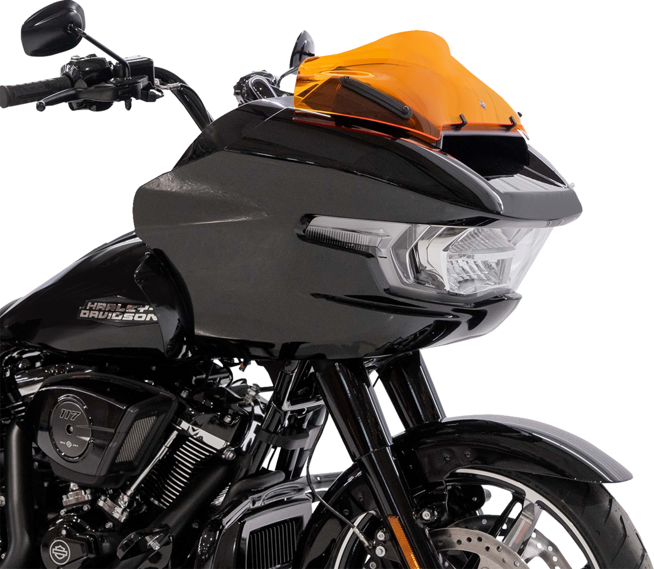 KLOCK WERKS Kolor Flare™ Sport Windshield - 8" - Orange - FLTRX KWW-01-0756