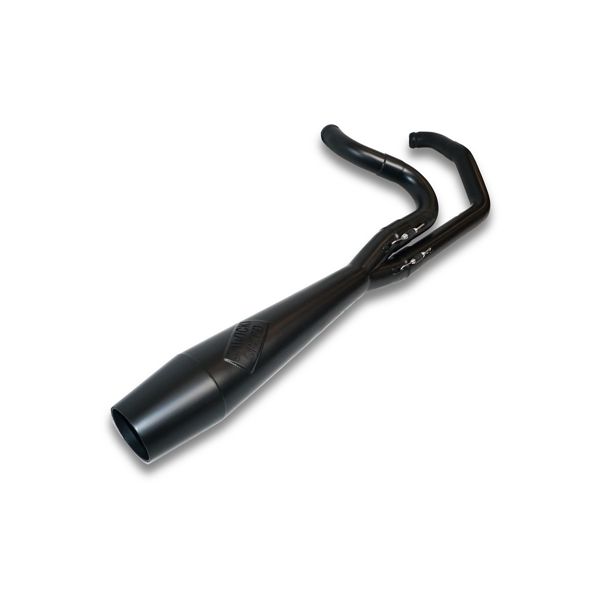 Sawicki Speed 930-02627 M8 Softail Mid Cannon Black Exhaust System