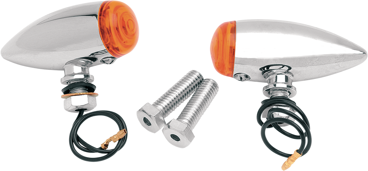 PRO-ONE PERF.MFG. Bullet Marker Light – Chrome, Model 400350