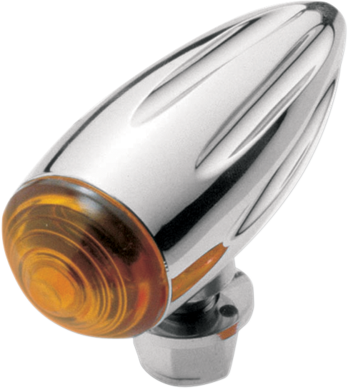 PRO-ONE PERF.MFG. Bullet Marker Light - Chrome and Ball-Milled Finish, Part Number 400360