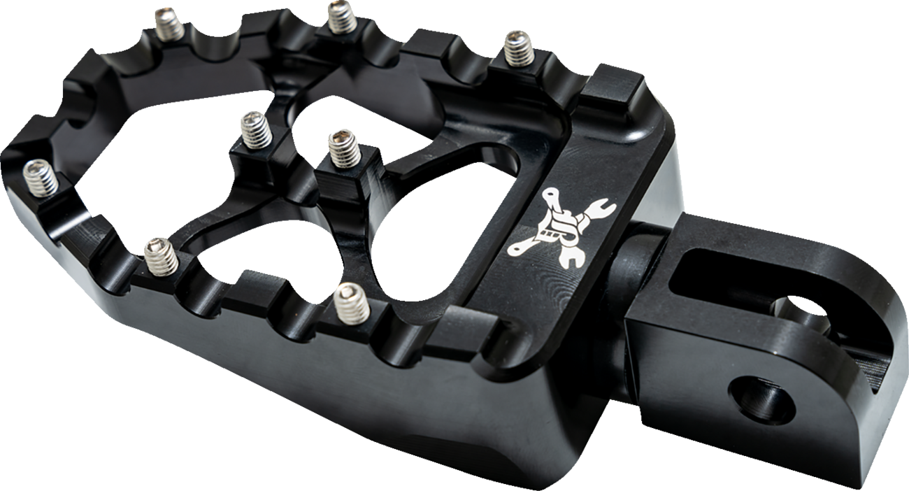 BURLY BRAND MX Evolution Passenger Pegs - Black - Softail B13-1017B