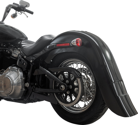 KLOCK WERKS Rear Fender - Vicla Frenched - 9" Extended Rear - Black KWF-02-0313