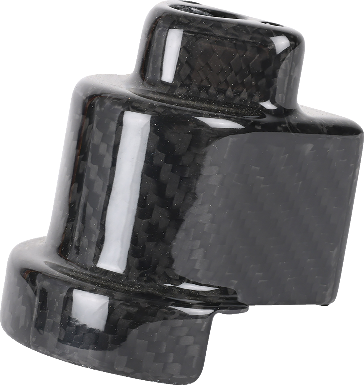 Thrashin Supply Co. Gloss Weave Carbon Fiber Cover for Steering Lock - Part TSC-3033-0
