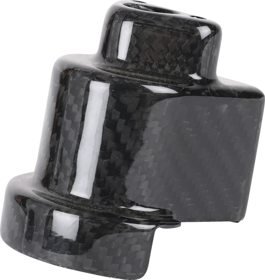 Thrashin Supply Co. Gloss Weave Carbon Fiber Cover for Steering Lock - Part TSC-3033-0