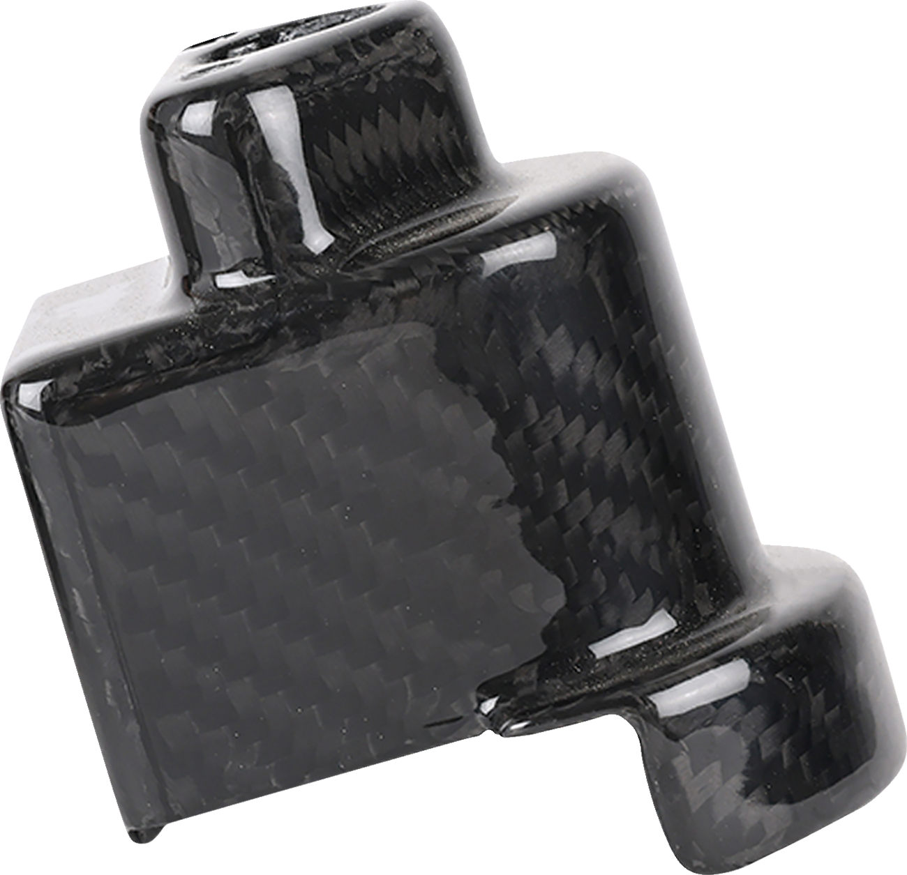 Thrashin Supply Co. Gloss Weave Carbon Fiber Cover for Steering Lock - Part TSC-3033-0