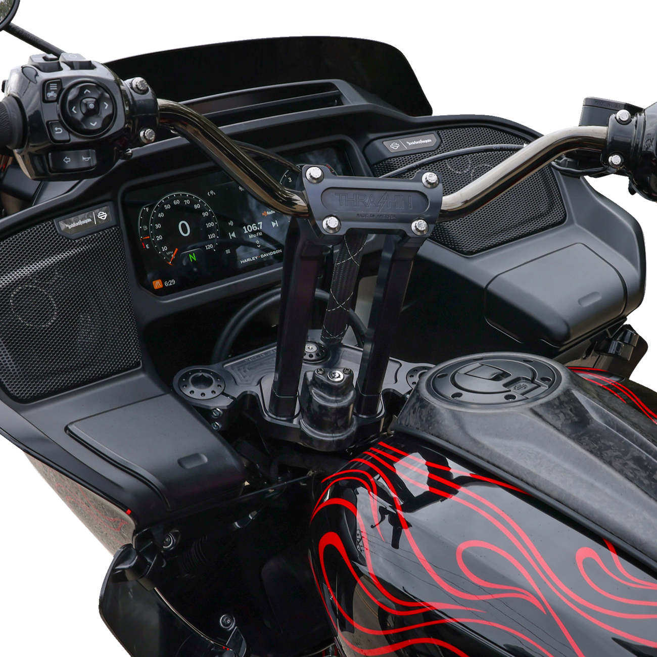 THRASHIN SUPPLY CO. Matte Forged Carbon Fiber Cover for Steering Lock – Part TSC-3033-1