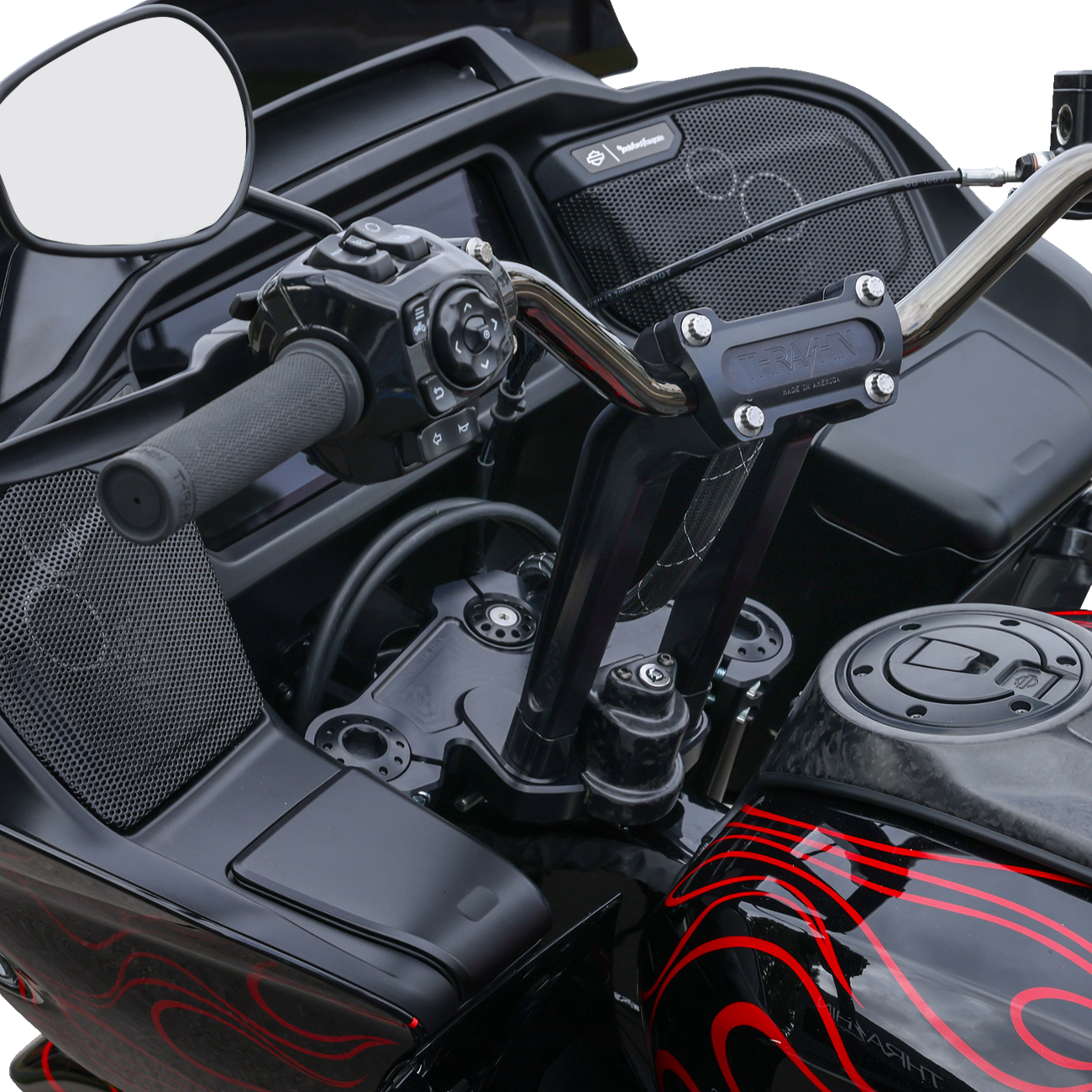 THRASHIN SUPPLY CO. Matte Forged Carbon Fiber Cover for Steering Lock – Part TSC-3033-1