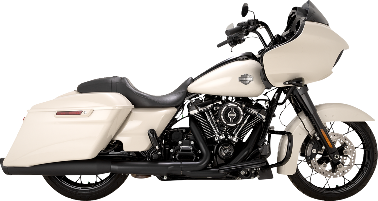 Vance & Hines Razorback 450 Slip-On Mufflers for M8 Bagger - Black, Part 47960