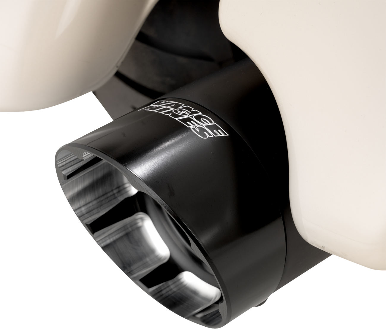 Vance & Hines Razorback 450 Slip-On Mufflers for M8 Bagger - Black, Part 47960
