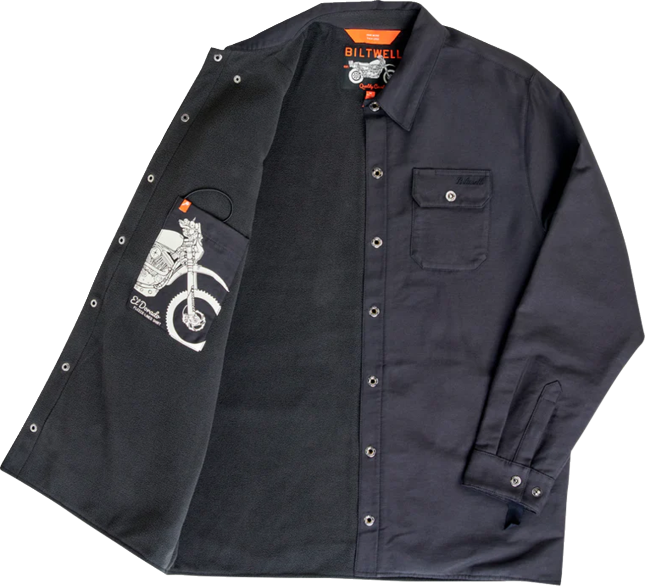BILTWELL El Dorado Shirtjack - Black - Large 8129-121-004