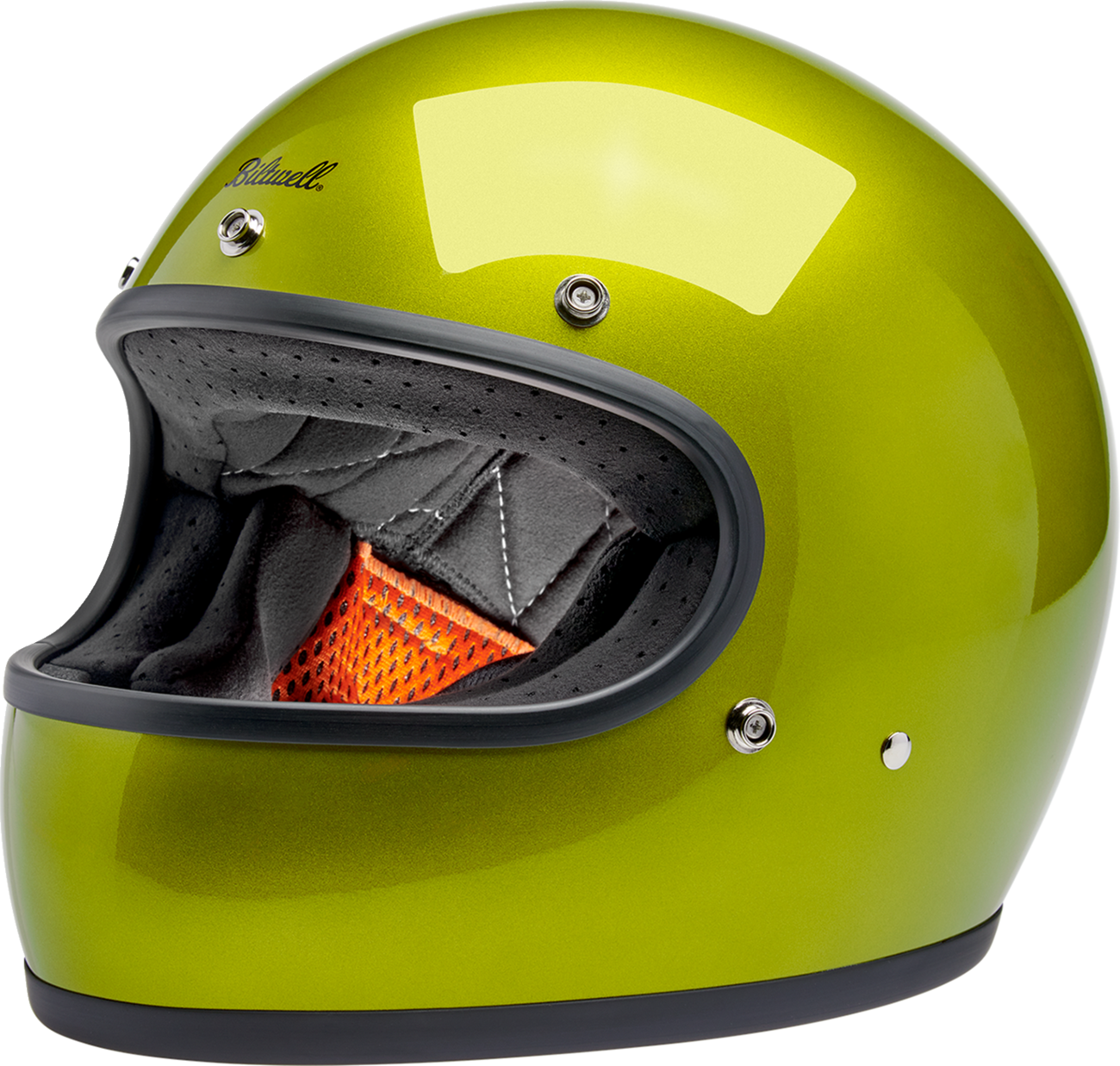 BILTWELL Gringo Helmet - Metallic Lime - 2XL 1002-392-506