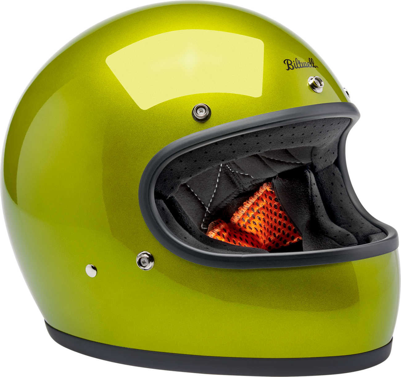 BILTWELL Gringo Helmet - Metallic Lime - 2XL 1002-392-506