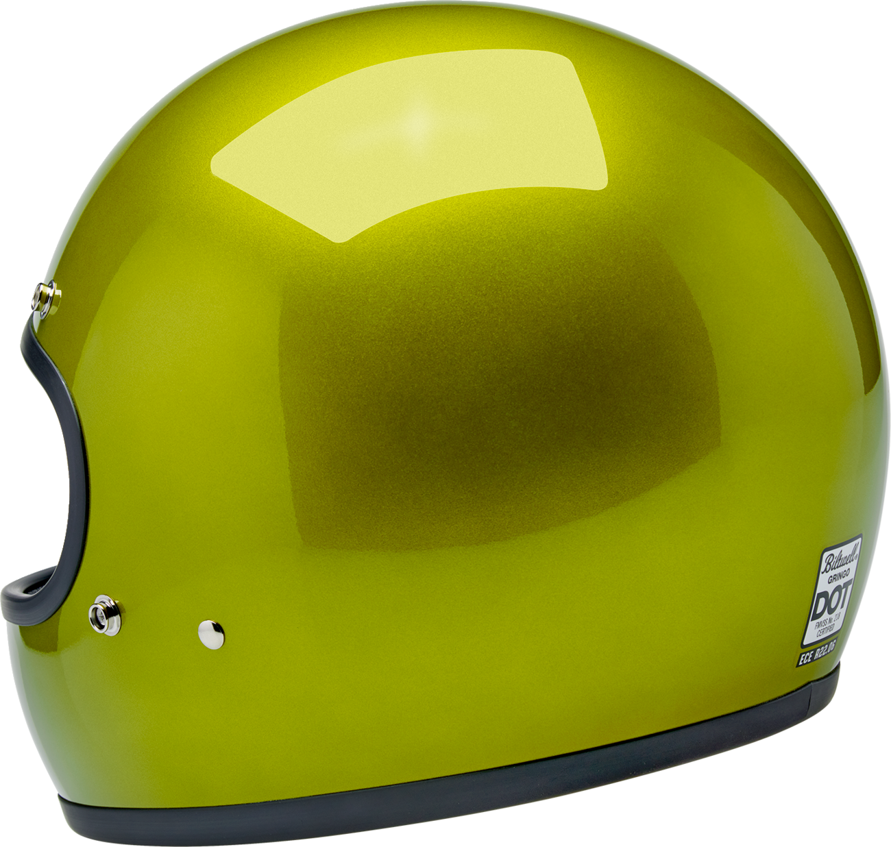 BILTWELL Gringo Helmet - Metallic Lime - 2XL 1002-392-506