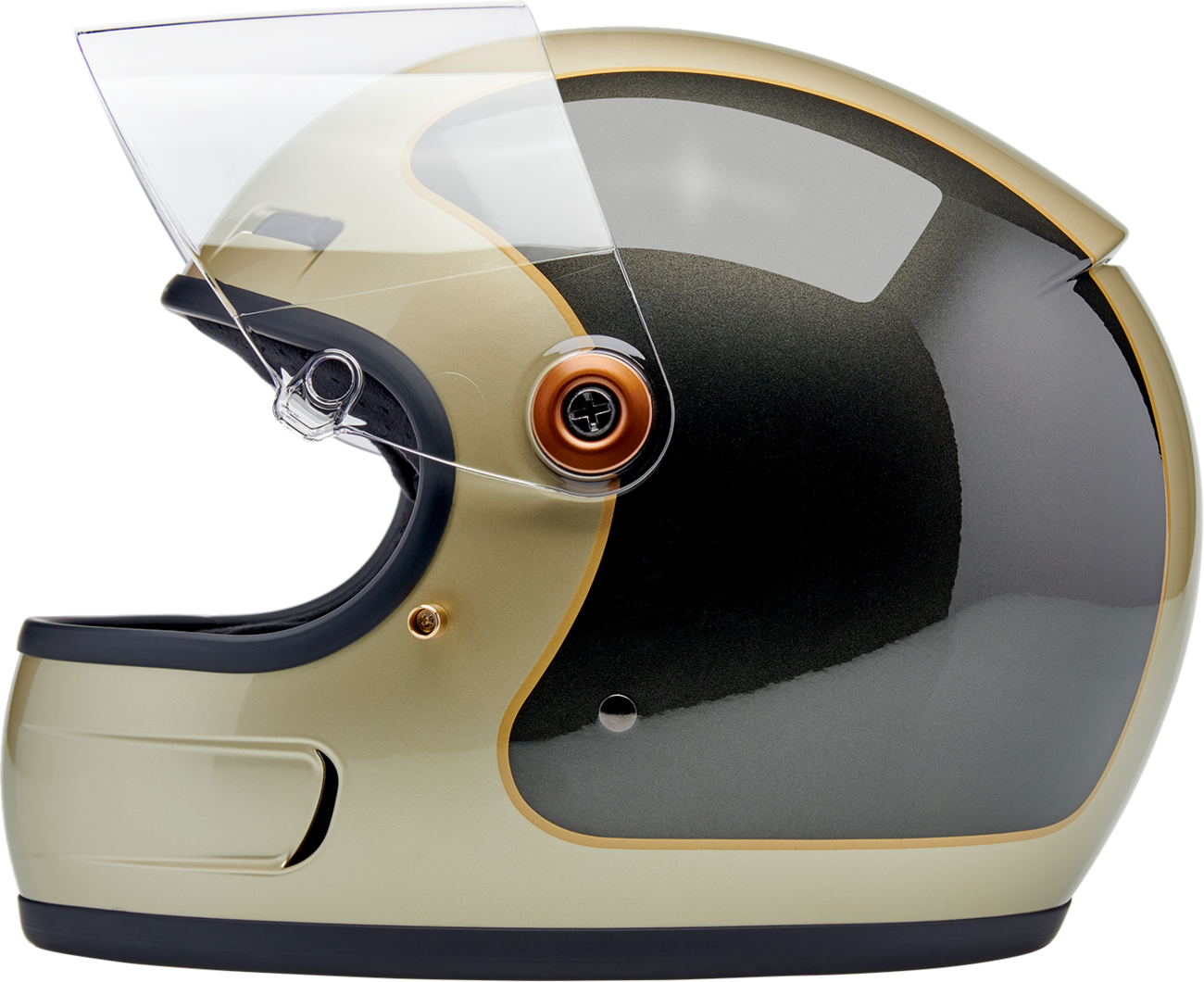 BILTWELL Gringo SV Helmet - Tracker - Gloss Metallic Champagne/Charcoal - Medium 1006-5100-503